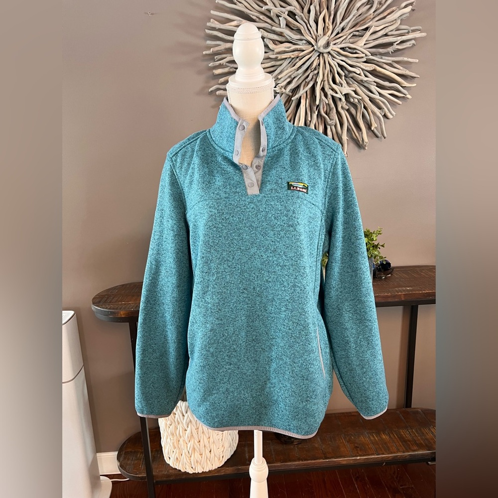 LL Bean sweater fleece pullover‎